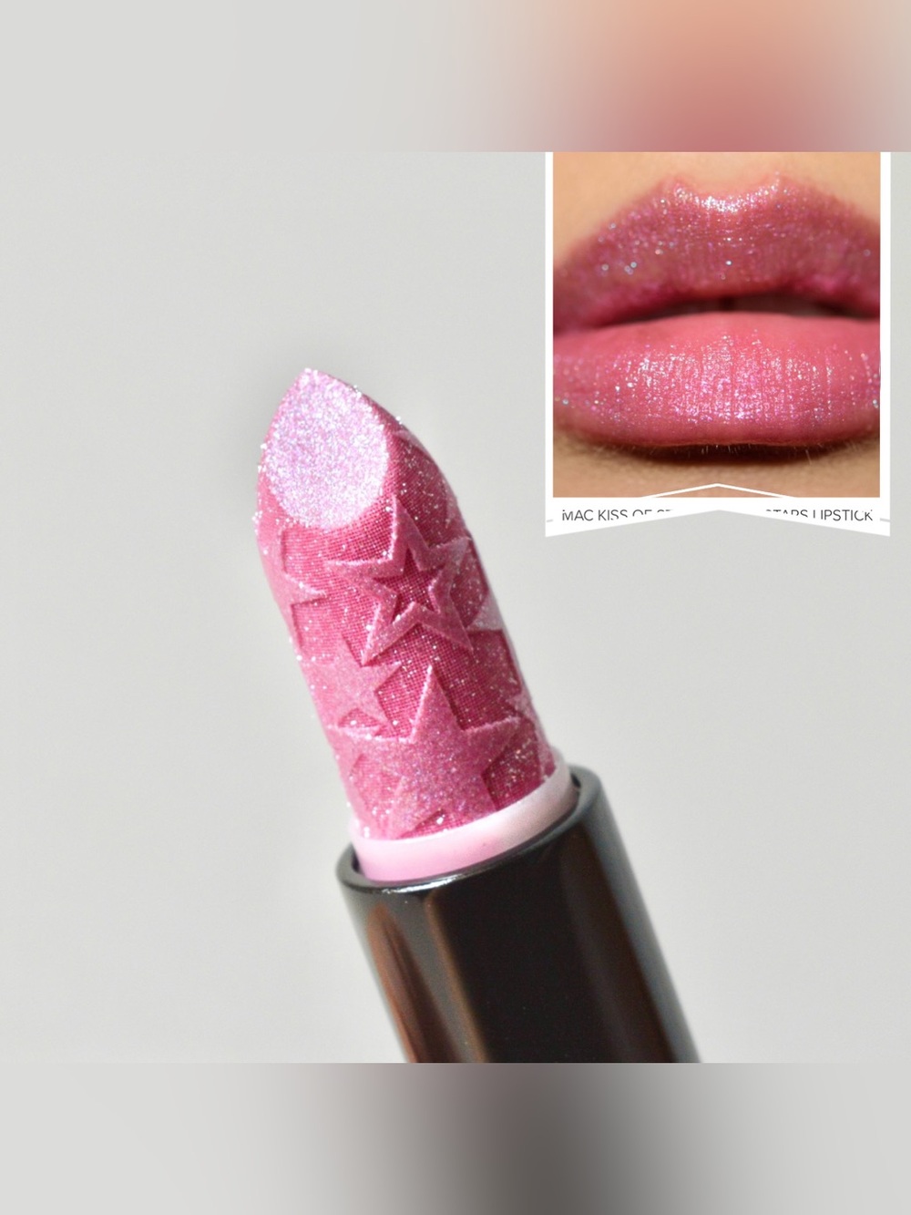MAC Cosmetics Kiss Of Stars Lipstick *KISS OF STARS* Pink Pearl Limited Edition